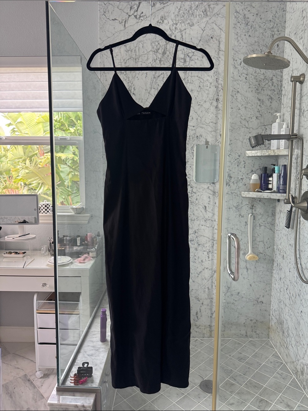 Zara M Black cut out dress